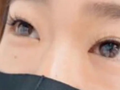 すっぴんにも馴染むまつげの仕上がり